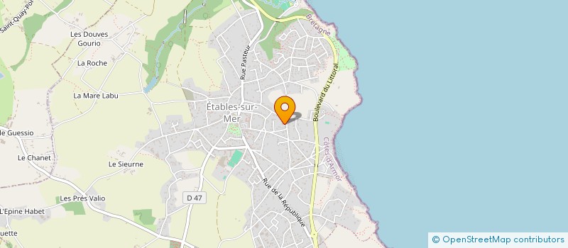 localisation de l'entreprise MADAME CATHERINE MARTIN  BINIC-ETABLES-SUR-MER