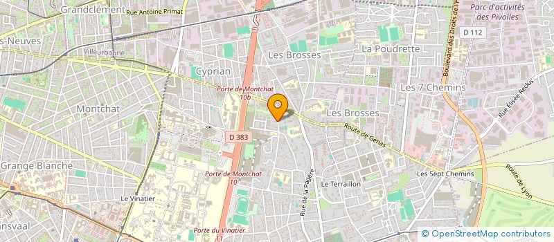 localisation de l'entreprise MADAME CATHERINE MARTIN  BRON