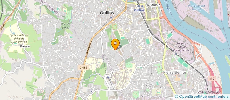 localisation de l'entreprise MADAME CATHERINE MARX  OULLINS-PIERRE-BENITE