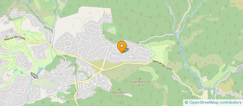 localisation de l'entreprise MADAME CATHERINE MARY  SAINT-RAPHAEL