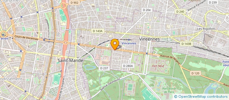 localisation de l'entreprise MADAME CATHERINE MASSE à VINCENNES