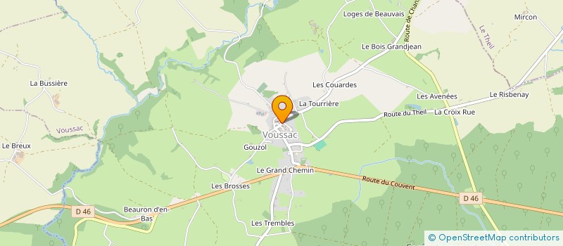 localisation de l'entreprise MADAME CATHERINE MASSON à VOUSSAC