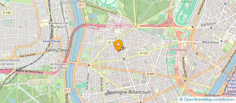 localisation de l'entreprise MADAME CATHERINE MASSOT à BOULOGNE-BILLANCOURT
