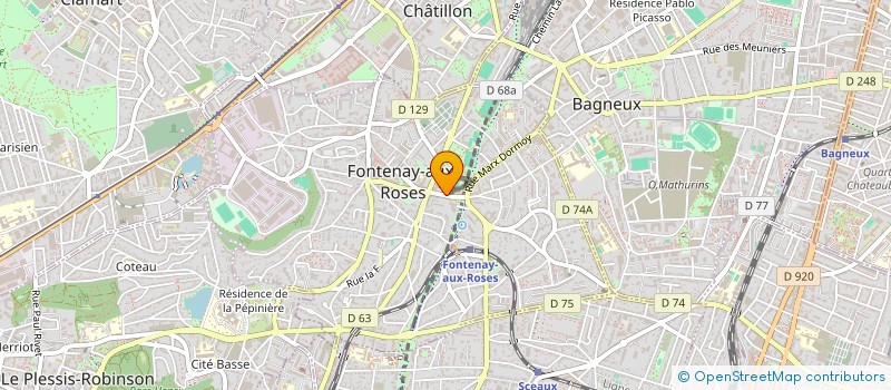 localisation de l'entreprise MADAME CATHERINE MAUDUIT  FONTENAY-AUX-ROSES