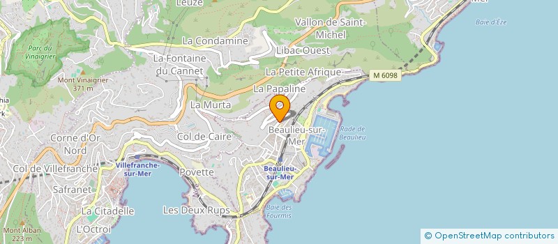 localisation de l'entreprise MADAME CATHERINE MAUGET  BEAULIEU-SUR-MER