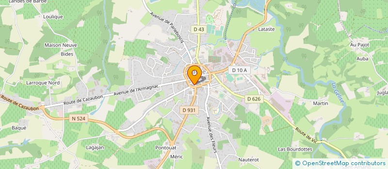 localisation de l'entreprise MADAME CATHERINE MAZET  EAUZE