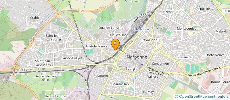 localisation de l'entreprise MADAME CATHERINE MAZURE  NARBONNE