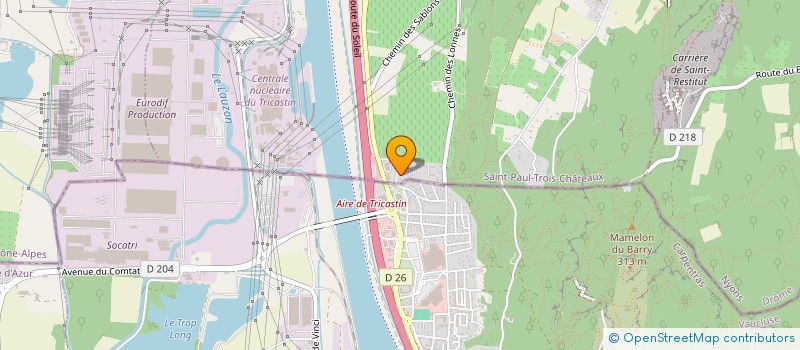 localisation de l'entreprise MADAME CATHERINE MEGE  SAINT-PAUL-TROIS-CHATEAUX