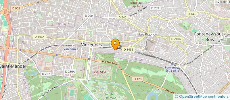 localisation de l'entreprise MADAME CATHERINE MEGNIEN à VINCENNES
