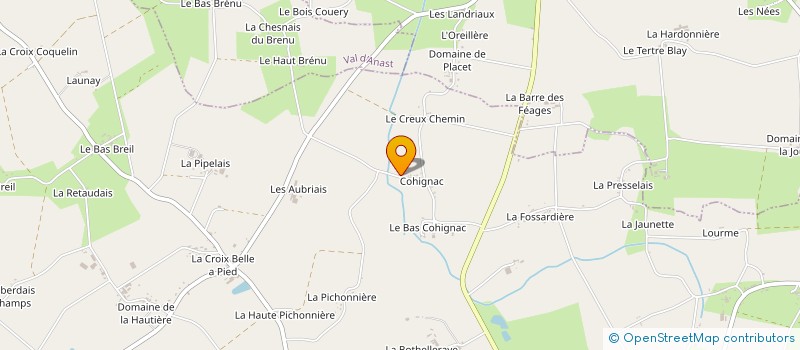 localisation de l'entreprise MADAME CATHERINE MENAGE  PIPRIAC