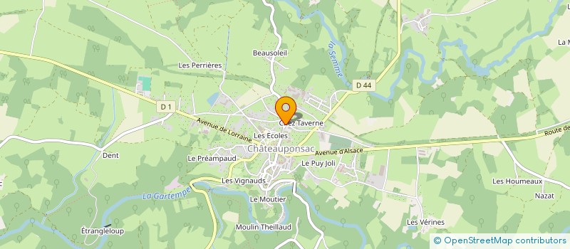 localisation de l'entreprise MADAME CATHERINE MENAGER-DESPROGES à CHATEAUPONSAC