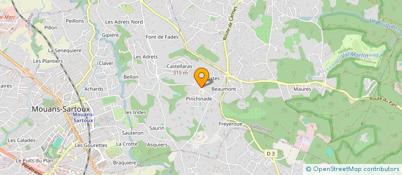 localisation de l'entreprise MADAME CATHERINE MENDELSON  MOUANS-SARTOUX