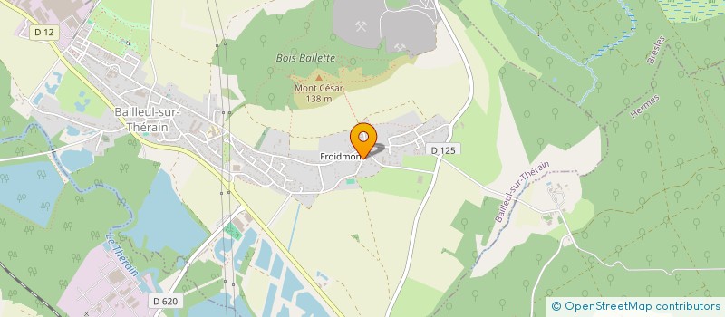 localisation de l'entreprise MADAME CATHERINE MENNECIER  BAILLEUL-SUR-THERAIN