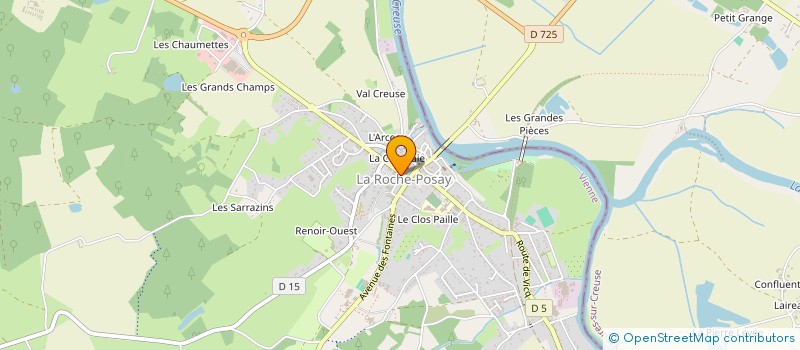 localisation de l'entreprise MADAME CATHERINE MERLE à LA ROCHE-POSAY