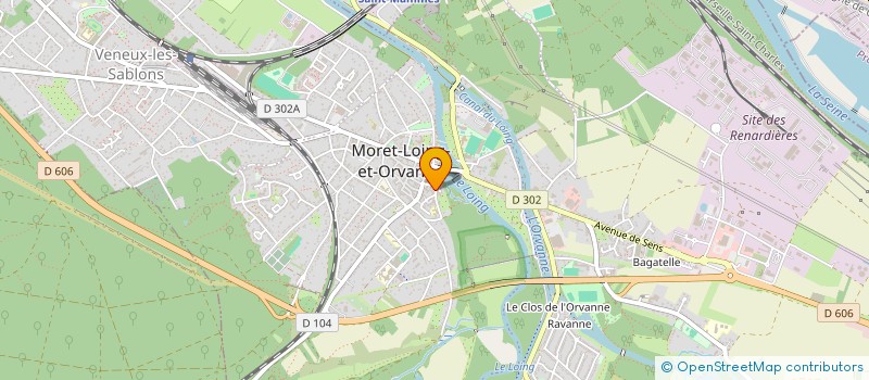 localisation de l'entreprise MADAME CATHERINE MERLE  MORET-LOING-ET-ORVANNE