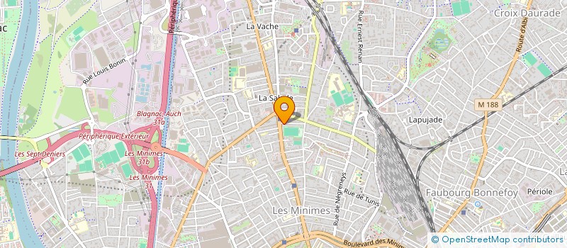 localisation de l'entreprise MADAME CATHERINE MERLE  TOULOUSE