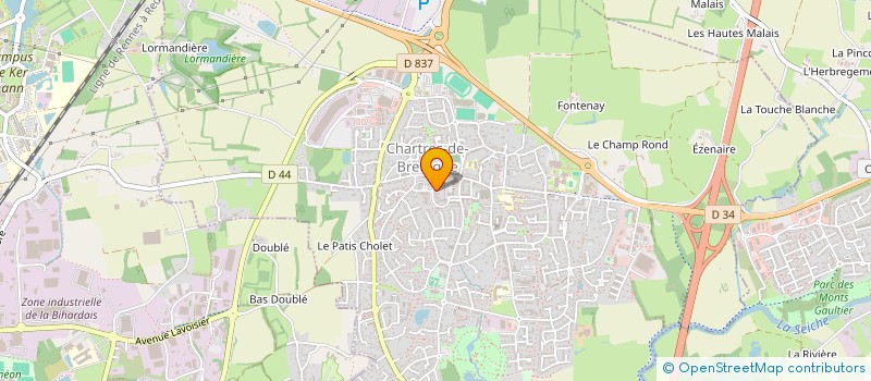 localisation de l'entreprise MADAME CATHERINE MEVEL  CHARTRES-DE-BRETAGNE