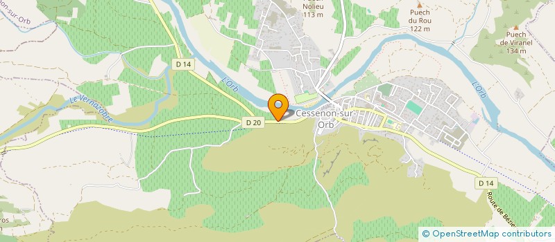 localisation de l'entreprise MADAME CATHERINE MEZENTZEFF à CESSENON-SUR-ORB