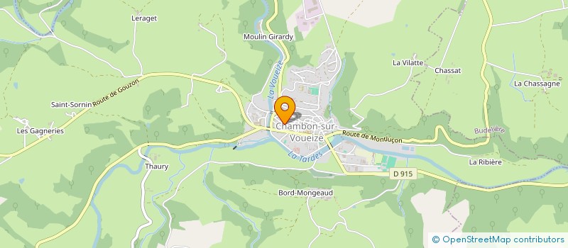 localisation de l'entreprise MADAME CATHERINE MICARD à CHAMBON-SUR-VOUEIZE