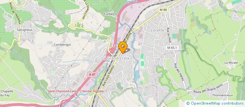 localisation de l'entreprise MADAME CATHERINE MICHEL  LA GRAND-CROIX