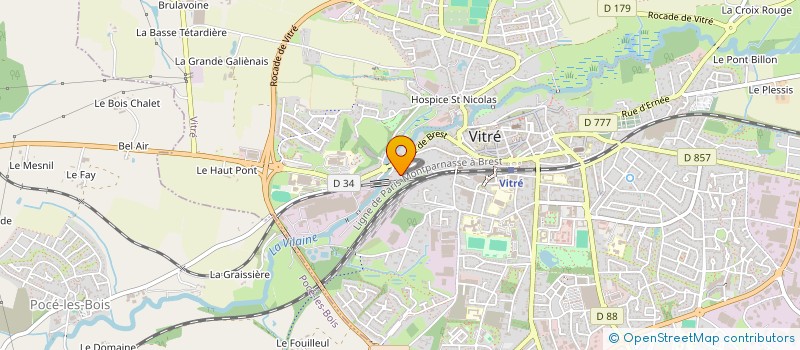 localisation de l'entreprise MADAME CATHERINE MICHEL  VITRE