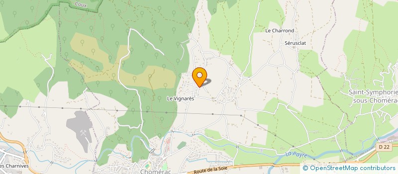 localisation de l'entreprise MADAME CATHERINE MICHEL  CHOMERAC