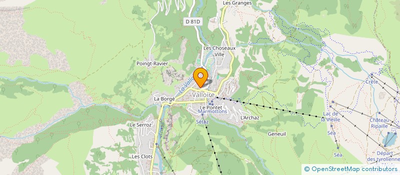 localisation de l'entreprise MADAME CATHERINE MICHELLAND  VALLOIRE