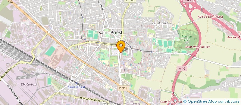 localisation de l'entreprise MADAME CATHERINE MIEGE  SAINT-PRIEST