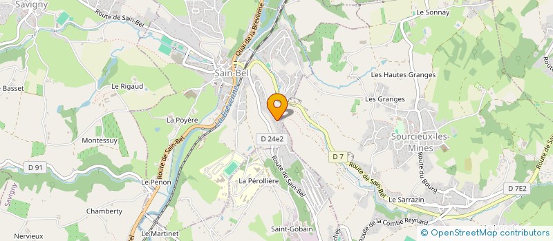 localisation de l'entreprise MADAME CATHERINE MILLOT  SAIN-BEL