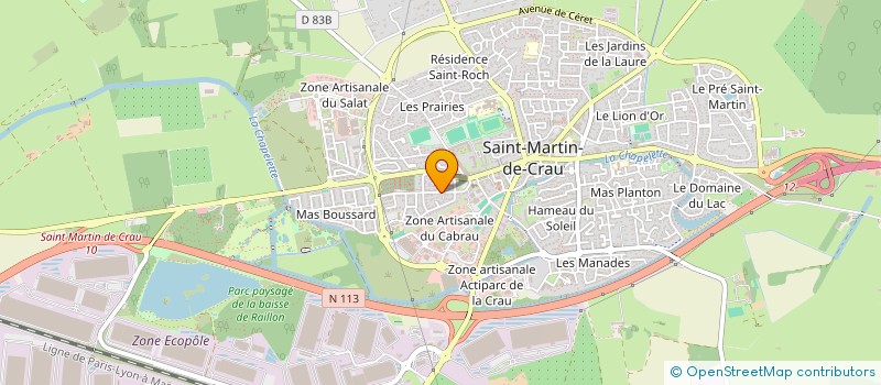 localisation de l'entreprise MADAME CATHERINE MILLY à SAINT-MARTIN-DE-CRAU