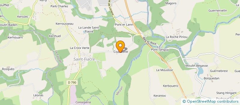 localisation de l'entreprise MADAME CATHERINE MILONE à LE FAOUET