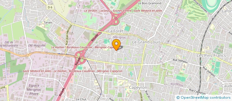 localisation de l'entreprise MADAME CATHERINE MIRIEU DE LABARRE  MERIGNAC