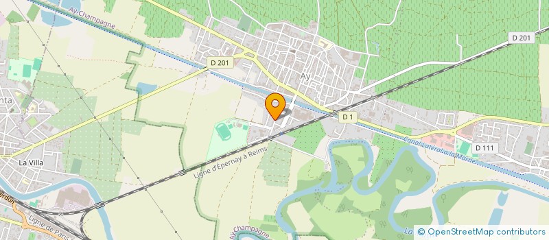 localisation de l'entreprise MADAME CATHERINE MME ZULIANI CATHERINE  AY-CHAMPAGNE