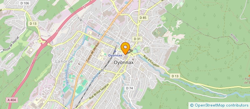localisation de l'entreprise MADAME CATHERINE MOLETTE à OYONNAX