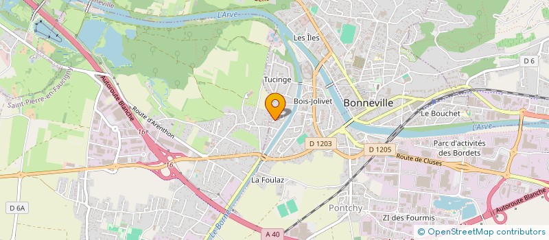 localisation de l'entreprise MADAME CATHERINE MONET  BONNEVILLE