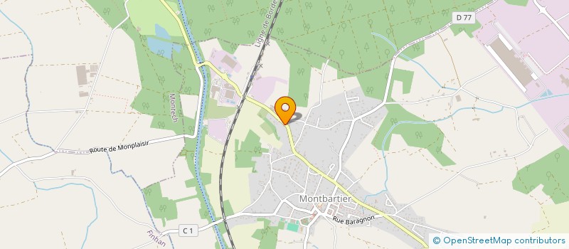 localisation de l'entreprise MADAME CATHERINE MONNOT  MONTBARTIER