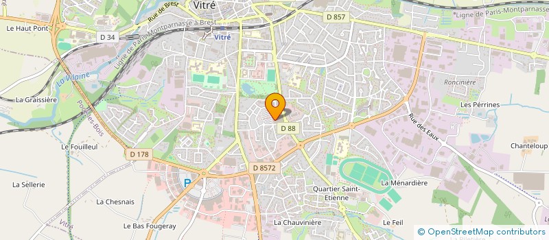 localisation de l'entreprise MADAME CATHERINE MORAND  VITRE