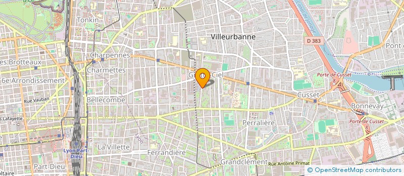 localisation de l'entreprise MADAME CATHERINE MORAND à VILLEURBANNE