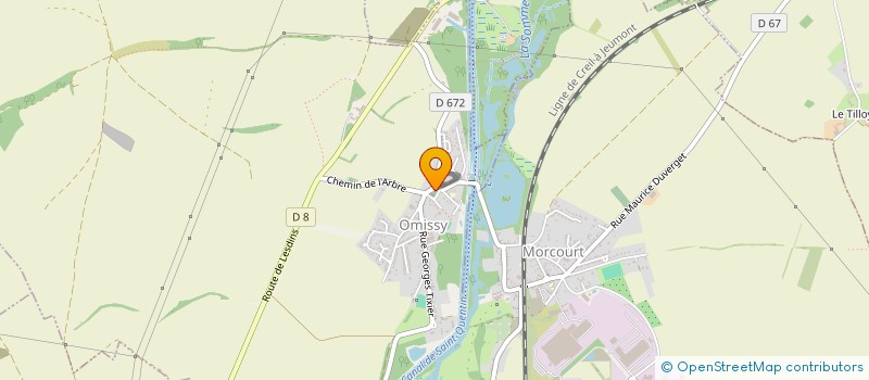 localisation de l'entreprise MADAME CATHERINE MORCRETTE  OMISSY