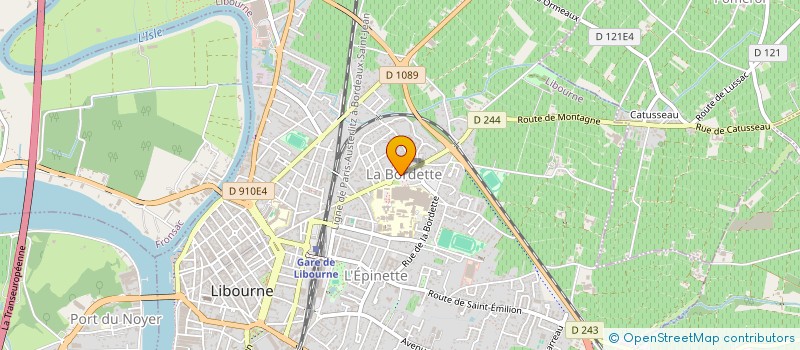 localisation de l'entreprise MADAME CATHERINE MOREAU  LIBOURNE