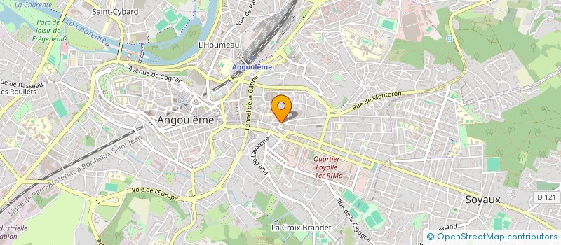 localisation de l'entreprise MADAME CATHERINE MOREAU à ANGOULEME