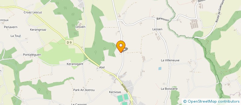 localisation de l'entreprise MADAME CATHERINE MOREAU  PLOUGONVEN