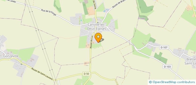 localisation de l'entreprise MADAME CATHERINE MOREL  CANVILLE-LES-DEUX-EGLISES