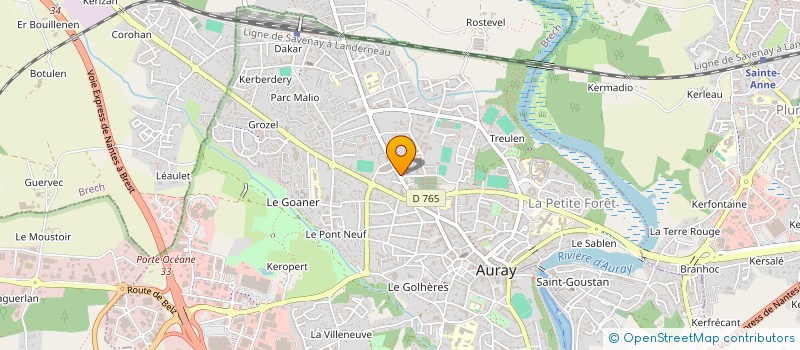 localisation de l'entreprise MADAME CATHERINE MORVAN à AURAY