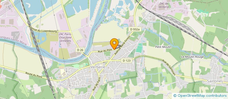 localisation de l'entreprise MADAME CATHERINE MOUANGUE  VERBERIE