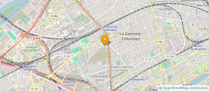 localisation de l'entreprise MADAME CATHERINE MOUYSSET  LA GARENNE-COLOMBES