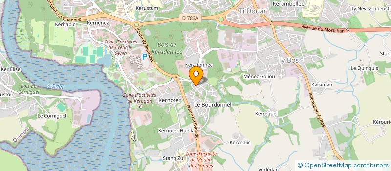 localisation de l'entreprise MADAME CATHERINE MOYON à QUIMPER