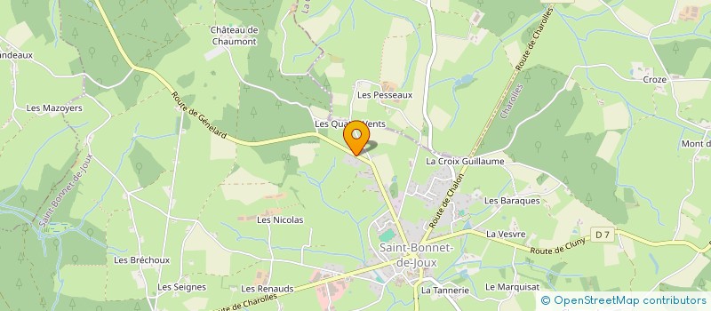 localisation de l'entreprise MADAME CATHERINE MUGNERET  SAINT-BONNET-DE-JOUX