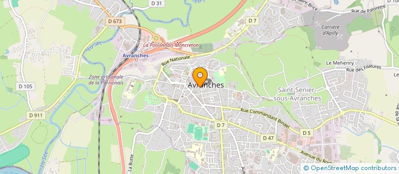 localisation de l'entreprise MADAME CATHERINE MULLER  AVRANCHES