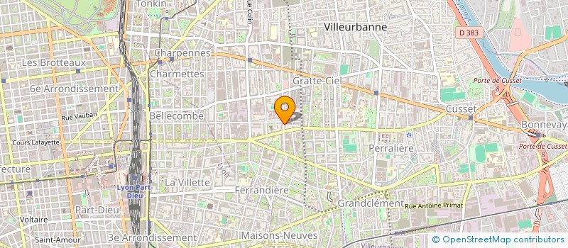 localisation de l'entreprise MADAME CATHERINE MUREAU à VILLEURBANNE